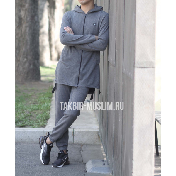 Мусульманский спортивный костюм "Анди", серый графит