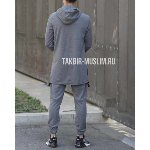 Мусульманский спортивный костюм "Анди", серый графит