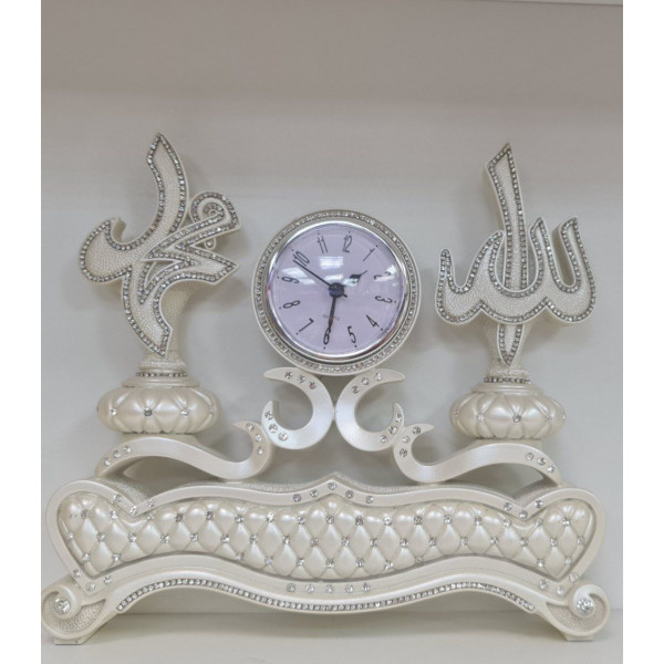 Часы большие настольные "Стамбул" белые